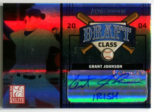 2004 Donruss Elite Draft Class MATT MACRI GRANT JOHNSON RC Dual Auto SP #/100 - Picture 1 of 2