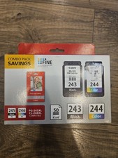 Genuine Canon PG-243 CL-244 Ink Cartridge Value Pack Black Color OEM New Sealed
