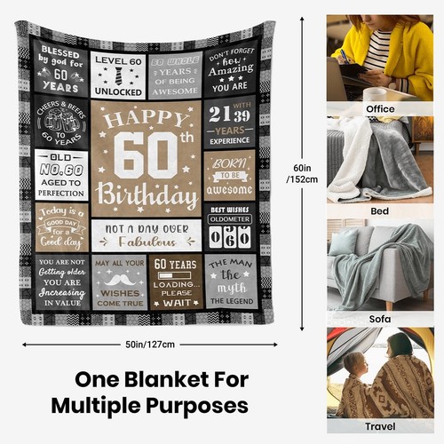 60th Birthday Gifts for Men 60 Year Old Gifts for Men/Dad/Grandpa 1965 Funny ... - Picture 7 of 7