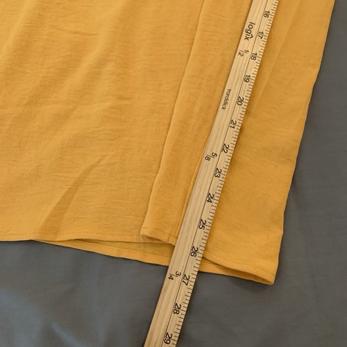 Pantalón mameluco SHEIN amarillo sin mangas pierna ancha para mujer 3XL fluido fresco verano - Imagen 5 de 8