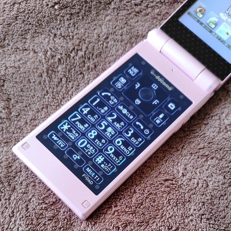 [Probado] Teléfono Abatible Rosa Feliz Serie ESTILO Docomo Fujitsu F-06D Niñas Foto 4 de 4