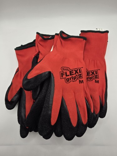 Boss Flexi Grip II 6 Pair Pack of Safety Work Gloves - Size Medium - Extra Wear - Picture 3 of 3