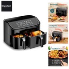 9L Airfryer mit Dual-Zonen-Funktion - Effizientes Kochen für die ganze Familie