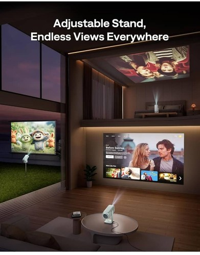 BOOM Air Smart Projector Google TV 1080P Dolby 4K USB-C Portable - Picture 3 of 7