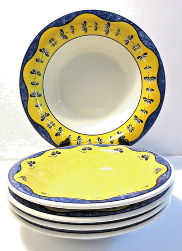 Ceramica Quadrifoglio Italy Pasta Salad Serving Set Large Serving Bowl & 4 Bowls - Picture 2 of 8