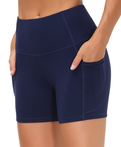 High Waist Yoga Shorts for Women's Tummy Control Fitness Athletic Workout Run... - Picture 3 of 6