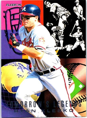 1996 Fleer #7 Ryan Klesko Tomorrow's Legends Atlanta Braves Baseball Card - Picture 1 of 2