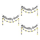 6 pcs  Graduation Party Sequin Hanging Banners Party Scenes Hanging Ornaments