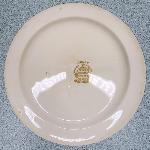 Vintage Woods Burslem England Arley Pattern Platter, 1930s (Lot Of 3) - Picture 11 of 23