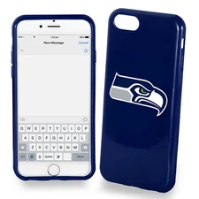 FOCO NFL Seattle Seahawks Soft Case For iPhone SE (2022-20), 8, 7(4.7")