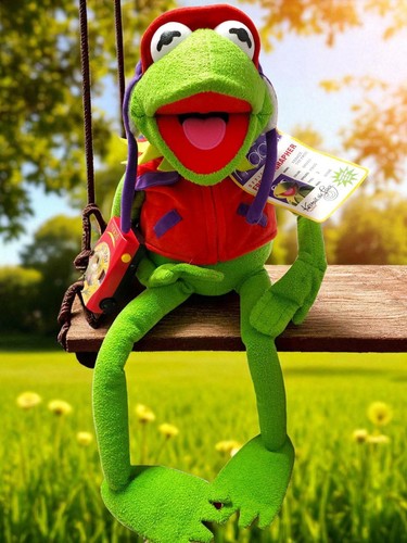 Vintage Macy's Muppets Kermit the Frog Plush Toy with Camera Excellent Condition - Picture 12 of 13