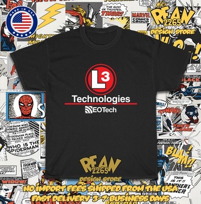 New Tee Shirt EOTech L3Harris Technologies Logo Men's T-Shirt American T-Shirt