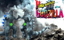Giant Godzilla Figure Set Soft Vinyl Lights  Roar Sound Large Kaiju Monster Toy