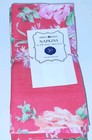 April Cornell Cotton Napkins Set of 10 16" x 16" Pink Floral NWT