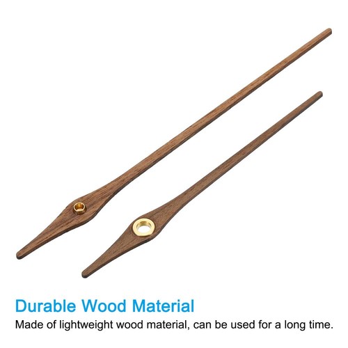Clock Hands Kit, 5 Set Wooden Mechanism Clock Hand Parts for 14 Inch Clock, H1 ~ - Foto 2 di 5