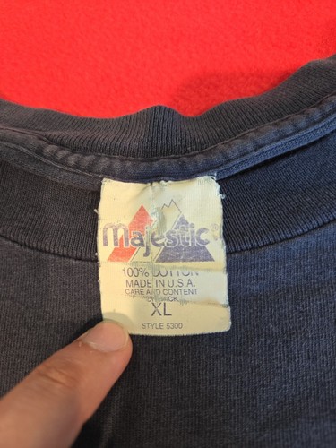 Vintage Single Stitch T Shirt MLB XL 90's USA Made New York Yankees Baseball - Picture 6 of 12
