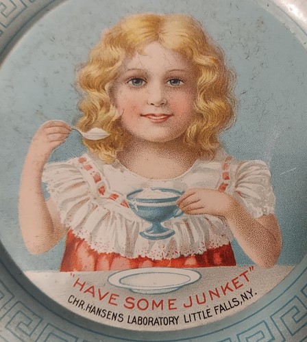 Vintage Tip Tray for Junket Powdered Ice Cream 4.25" - Picture 4 of 11