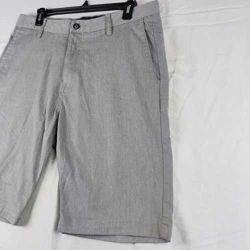 Volcom Chino Shorts Mens Size 32 Gray Corpo Class 10in Inseam Surf Skate - Picture 2 of 12
