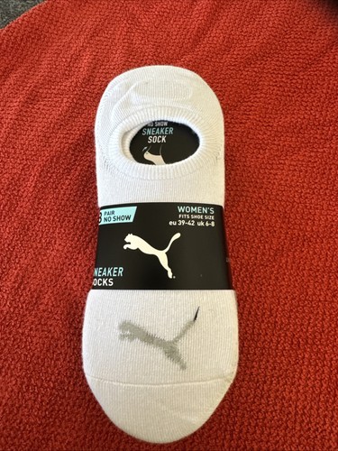 Puma Women's 8 Pair Sneaker Socks Size UK 6-8 - Picture 1 of 3