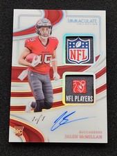 2024 Panini Immaculate Jalen McMillan Double RPA 1/1 On Card Auto