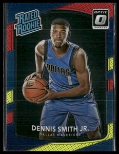 2017-18 Donruss Optic #192 Dennis Smith Jr. Red and Yellow