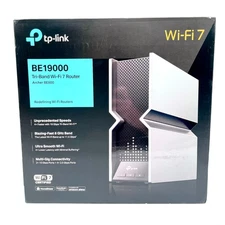TP-LINK Archer BE800 BE19000 Tri-Band 4-Port Wireless Router - Black