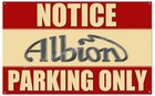 ALBION LORRY / VAN PARKING ONLY METAL SIGN 19.5" X 12".CLASSIC BRITISH TRUCKS