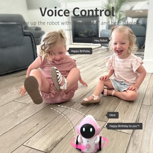 Roboter Spielzeug, Wiederaufladbares Smart Sprechendes Spielzeug für Kinder, Intelligenter Roboter Rosa - Bild 6 von 7