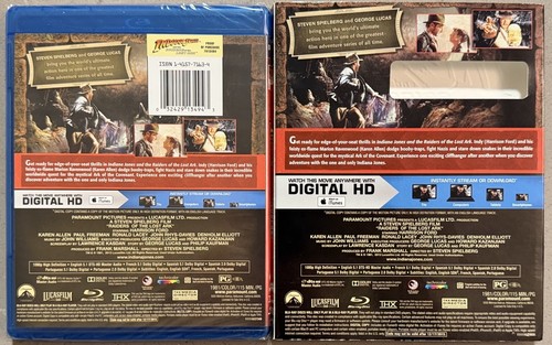 Indiana Jones and the Raiders of the Lost Ark (Blu-ray, 1981) W/ Slipcover - New - Picture 2 of 2
