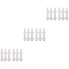 6 stücke Weiße Gartenzaun Outdoor Rasen Schutzschutz Praktische Terrassenkante