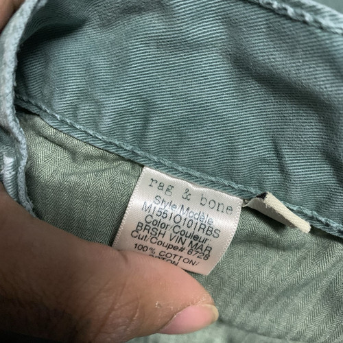 Pantalones Chinos HOMBRE RAG & BONE RB 15X SLIM RECTOS Verde Talla 36 - Imagen 9 de 11