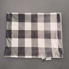 Lila Jack Baby Blanket Gray White Buffalo Plaid Crib Receiving Blanket