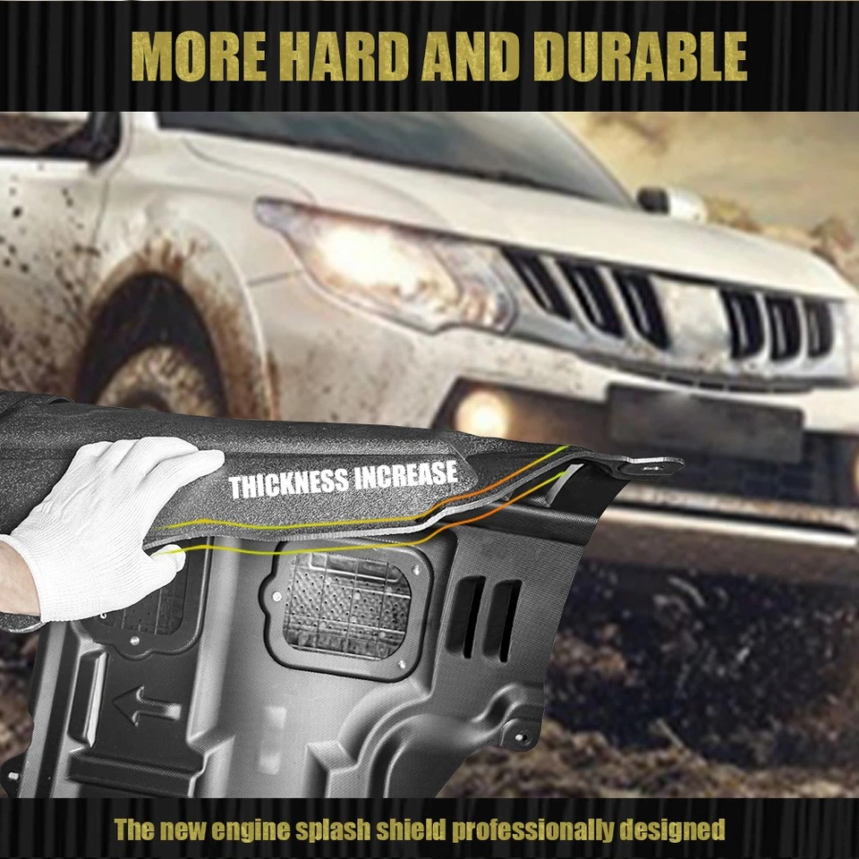 Auto Under Engine Guards Fit For 2011-2018 Volvo S60 Splash Guand Mud Flaps - Image 4 of 4