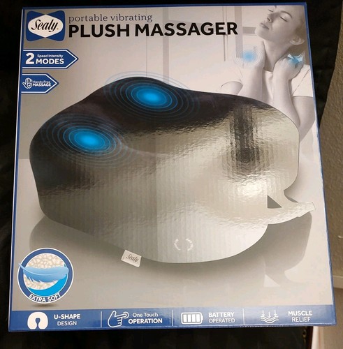 Sealy u shaped Vibrating Plush Pillow Massager Very Soft 2 vibrating modes - Imagen 5 de 5