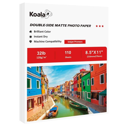 Koala Thin Presentation Paper Double-Sided Matte for Printing Photo 8.5X11 In...