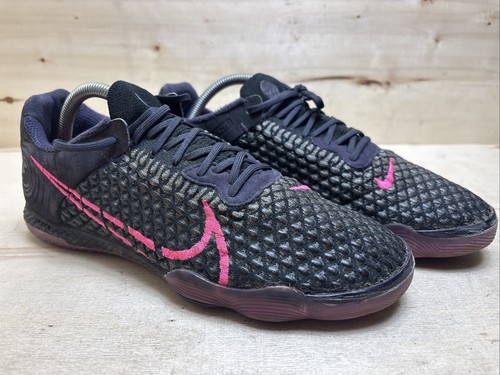 ZAPATOS HOMBRE NIKE REACT GATO IC ZAPATOS DE SALÓN ZAPATOS BAJOS TALLA: 42.5 UK: 8 NEGRO/GRIS - Imagen 2 de 7