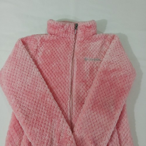 Columbia WG1122 Youth/Girl's Size M (10/12) Pink Fleece Fireside Full Zip Jacket - Picture 12 of 19