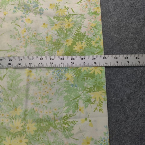 Vtg Springmaid Percale Full Sheet And Pillowcase Floral Fern 70s - Picture 6 of 12