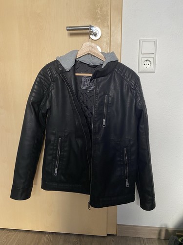 Schwarze Lederjacke Jungs