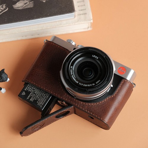 Leather Camera Bag Case For Leica D-LUX8 Dlux8 Genuine Protect Cover Belt Strap - Picture 19 of 29