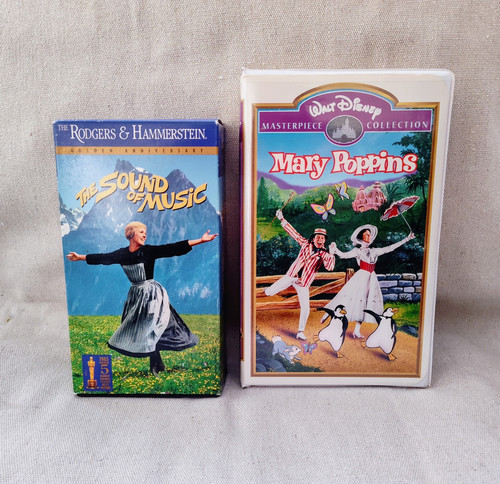 Julie Andrews 2 VHS: Mary Poppins 1998 Disney Masterpiece & Sound of Music 1993 - Picture 2 of 19