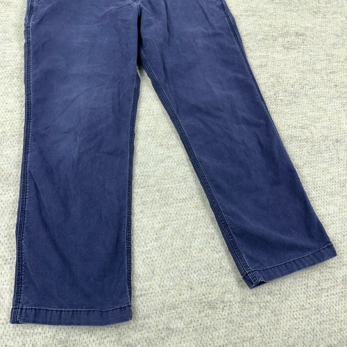 Carhartt Hose Herren 36x30 Navy Blau Relaxed Fit Straight Duck Canvas Utility Flex - Bild 8 von 16
