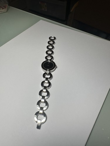 GEBRAUCHT MOVADO BELA MODA 103 14 1044 S DAMEN ARMBANDUHR EDELSTAHL DIAMANT - Bild 5 von 8