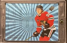 Connor Bedard RARE BLUE HYPER INVESTMENT CARD BLACKHAWKS ROTY MINT