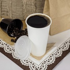 Karat Earth 20oz Eco-Friendly Paper Hot Cups - White (90mm) - 600 ct