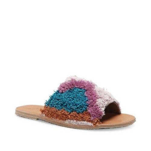 Sandalias para mujer Free People Yuma tejidas peludas bloque de color mulas zapatillas 39 - Imagen 10 de 11