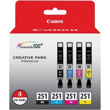 Genuine Canon 6513B004 Cyan / Magenta / Yellow / Black Ink Cartridge