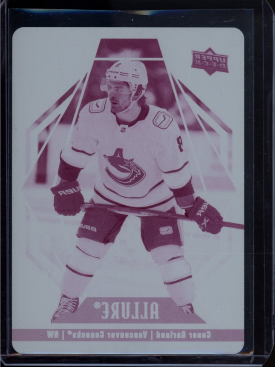 2022 UPPER DECK ALLURE #47 CONOR GARLAND MAGENTA PRINTING PLATE 1/1