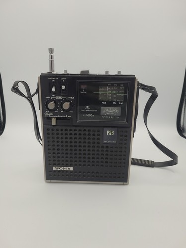 SONY FM/MW/PSB  3Band Receiver Model  ICF-5500W , Good Condition Vintage Hifi