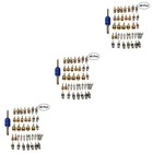 120 sztuk Rdzeń klimatyzacji A / C R134A Opony chłodzące Usuwanie kordu macierzystego